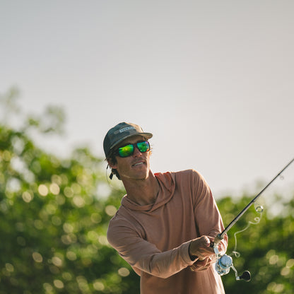 Guide's Choice, Sunglasses + Matte Black  | ChromaPop Glass Polarized Green Mirror