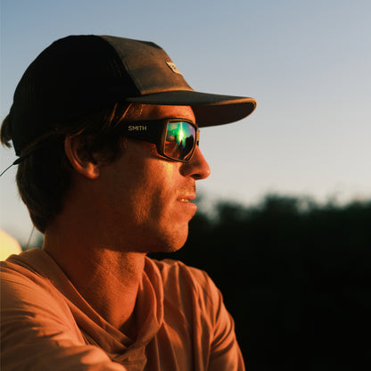 Guide's Choice, Sunglasses + Matte Black  | ChromaPop Glass Polarized Green Mirror