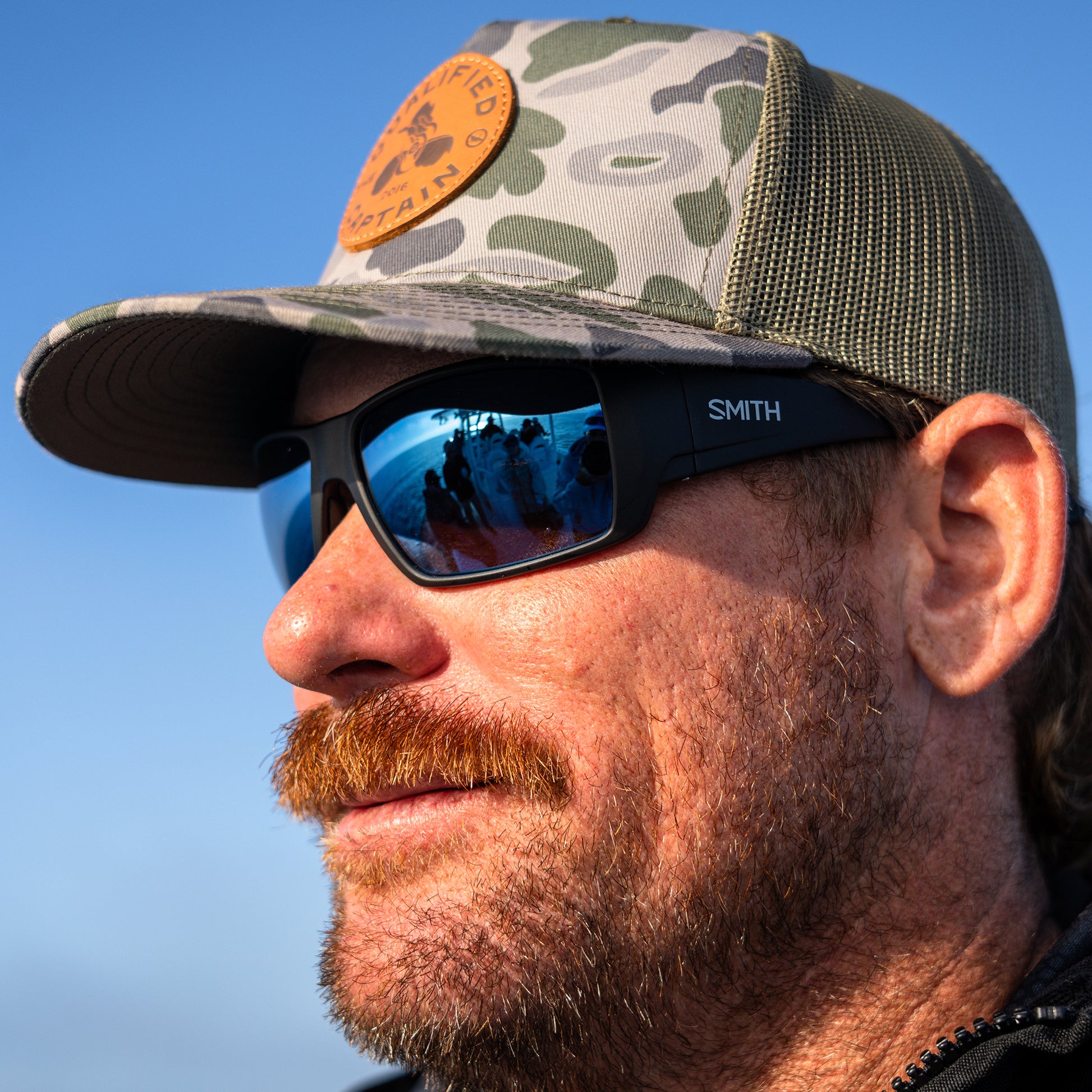 Guide's Choice XL, Sunglasses + Matte Black | ChromaPop Polarized Gray Green