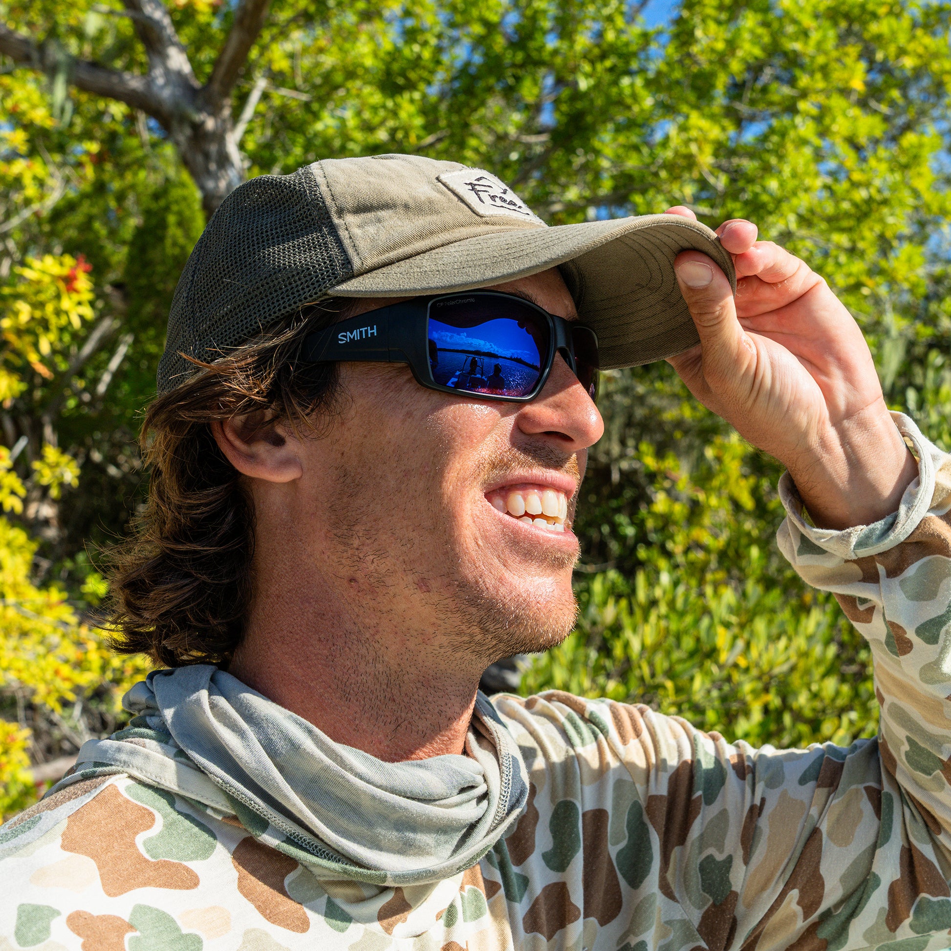 Guide's Choice, Sunglasses + Matte Black  | ChromaPop Glass Polarized Green Mirror