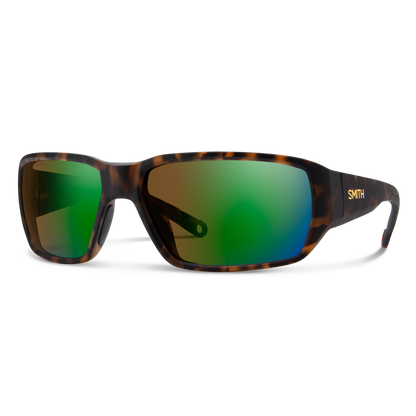 Hookset, Sunglasses + Matte Tortoise | ChromaPop Glass Polarized Green Mirror