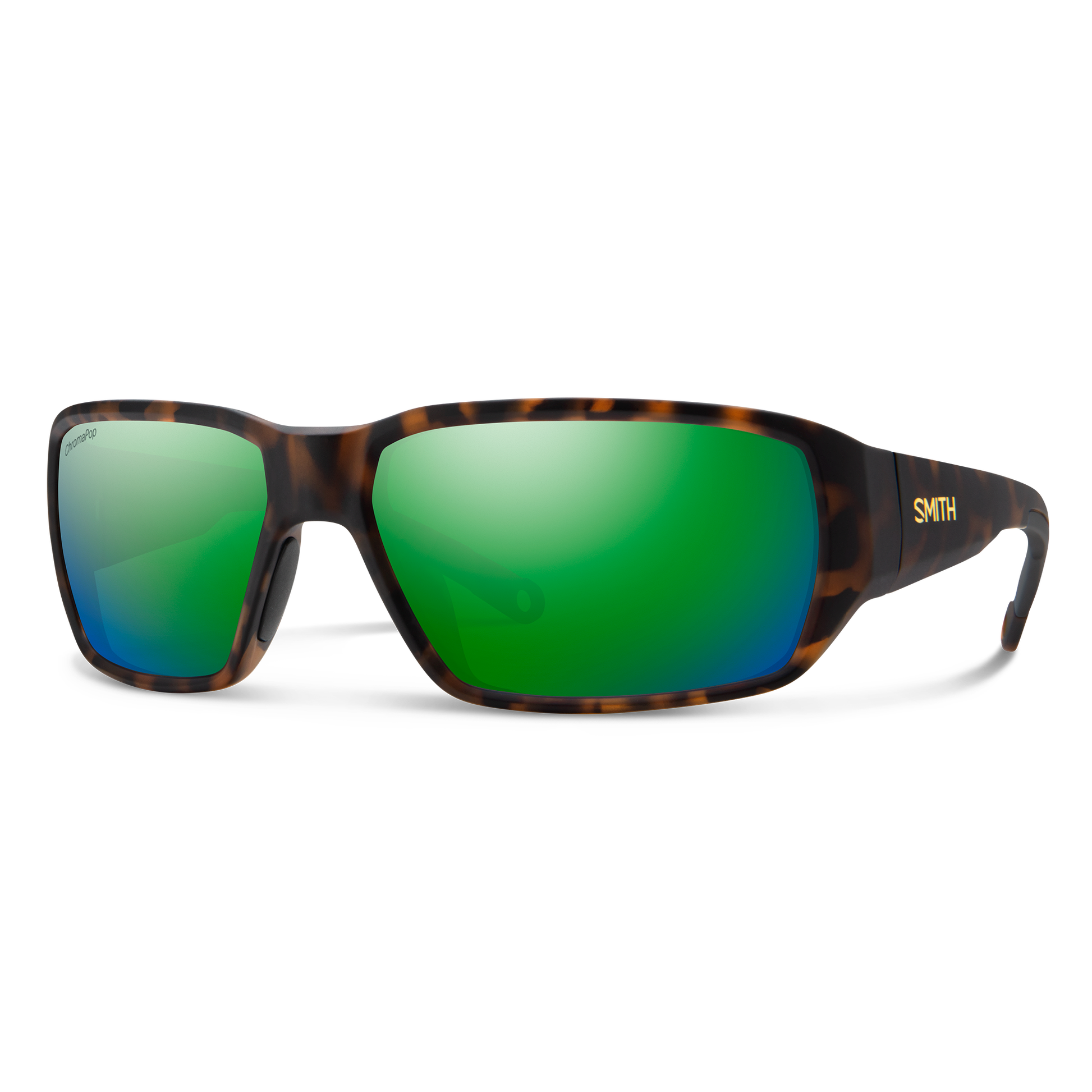 Hookset, Sunglasses + Matte Tortoise | ChromaPop Glass Polarized Green Mirror