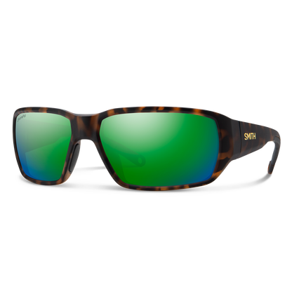 Hookset, Sunglasses + Matte Tortoise | ChromaPop Glass Polarized Green Mirror
