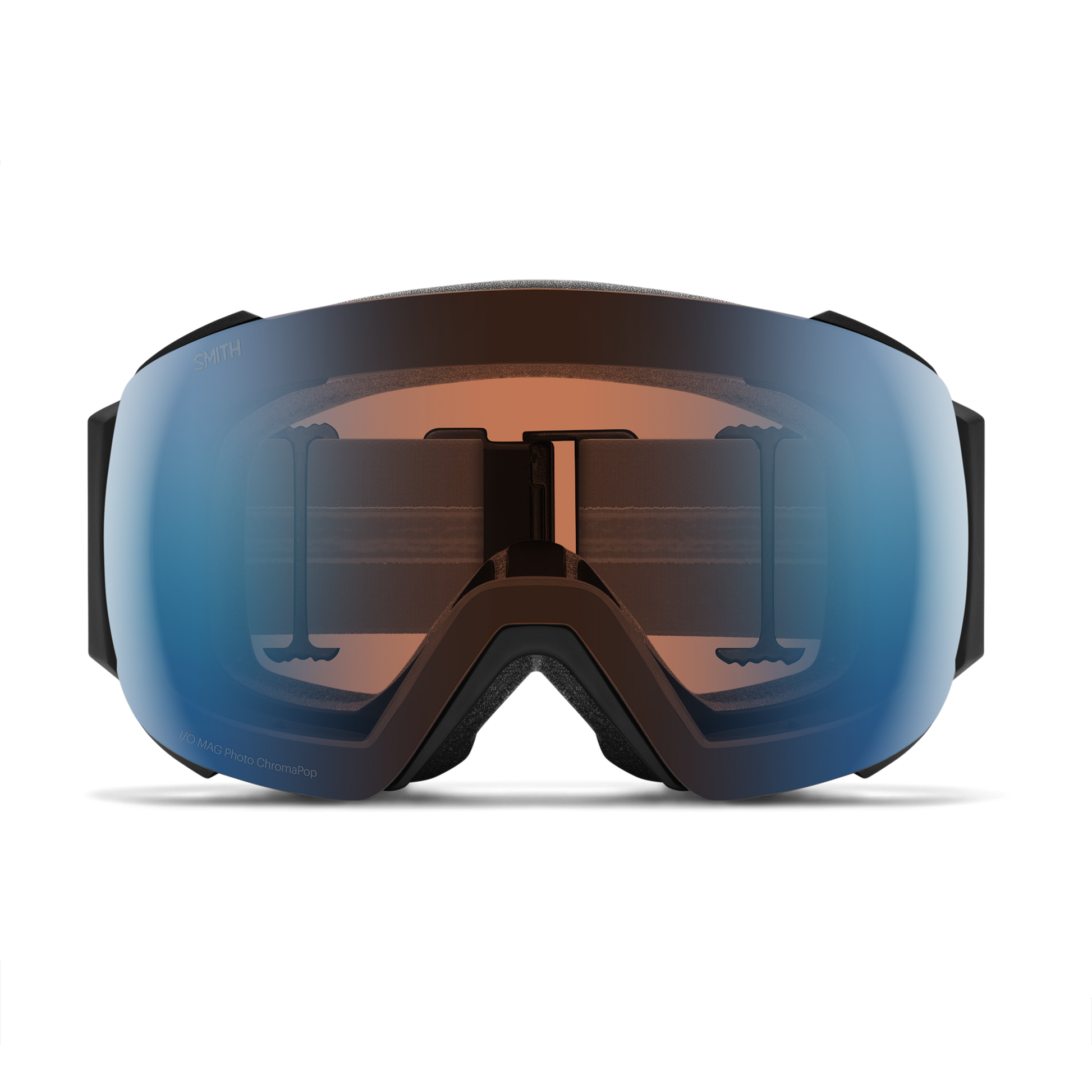 I/O MAG Low Bridge Fit, Black | ChromaPop Pro Photochromic Blue Mirror