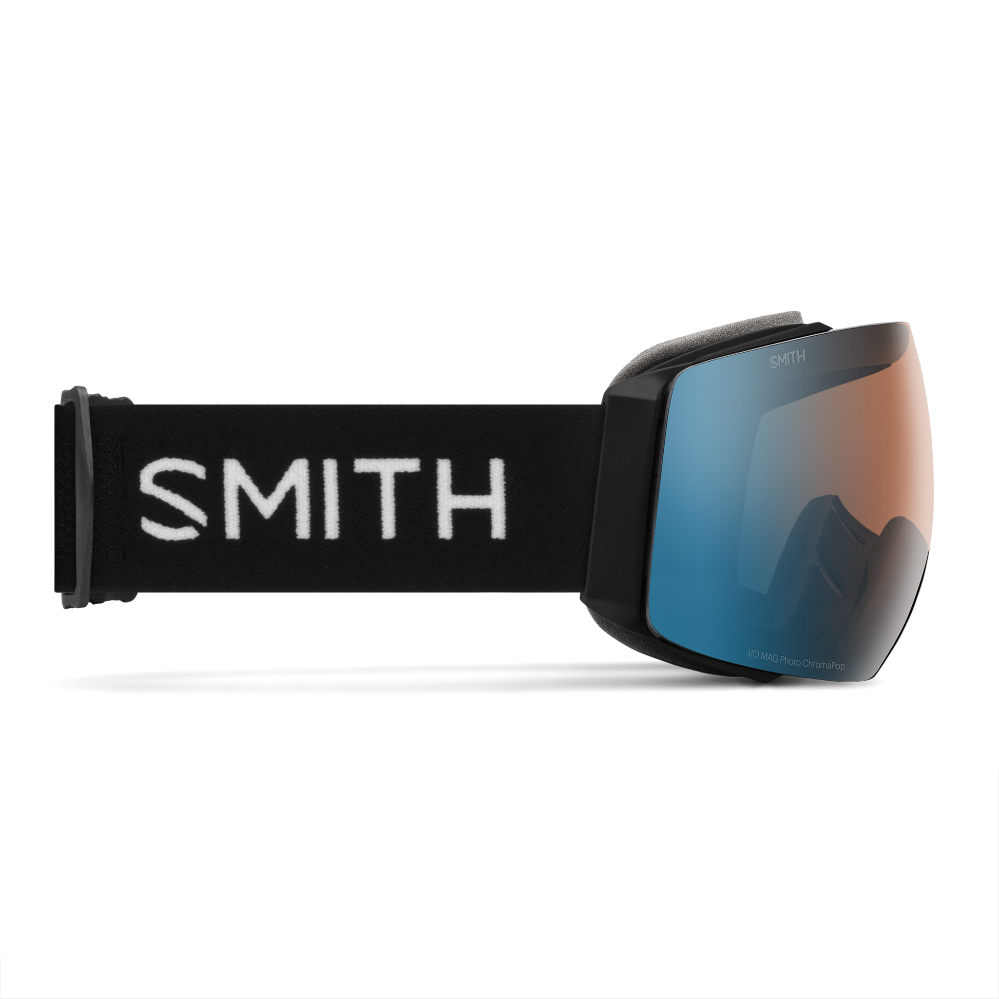I/O MAG Low Bridge Fit, Black | ChromaPop Pro Photochromic Blue Mirror