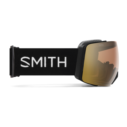 I/O MAG XL Low Bridge Fit, Black | ChromaPop Pro Photochromic Gold Mirror
