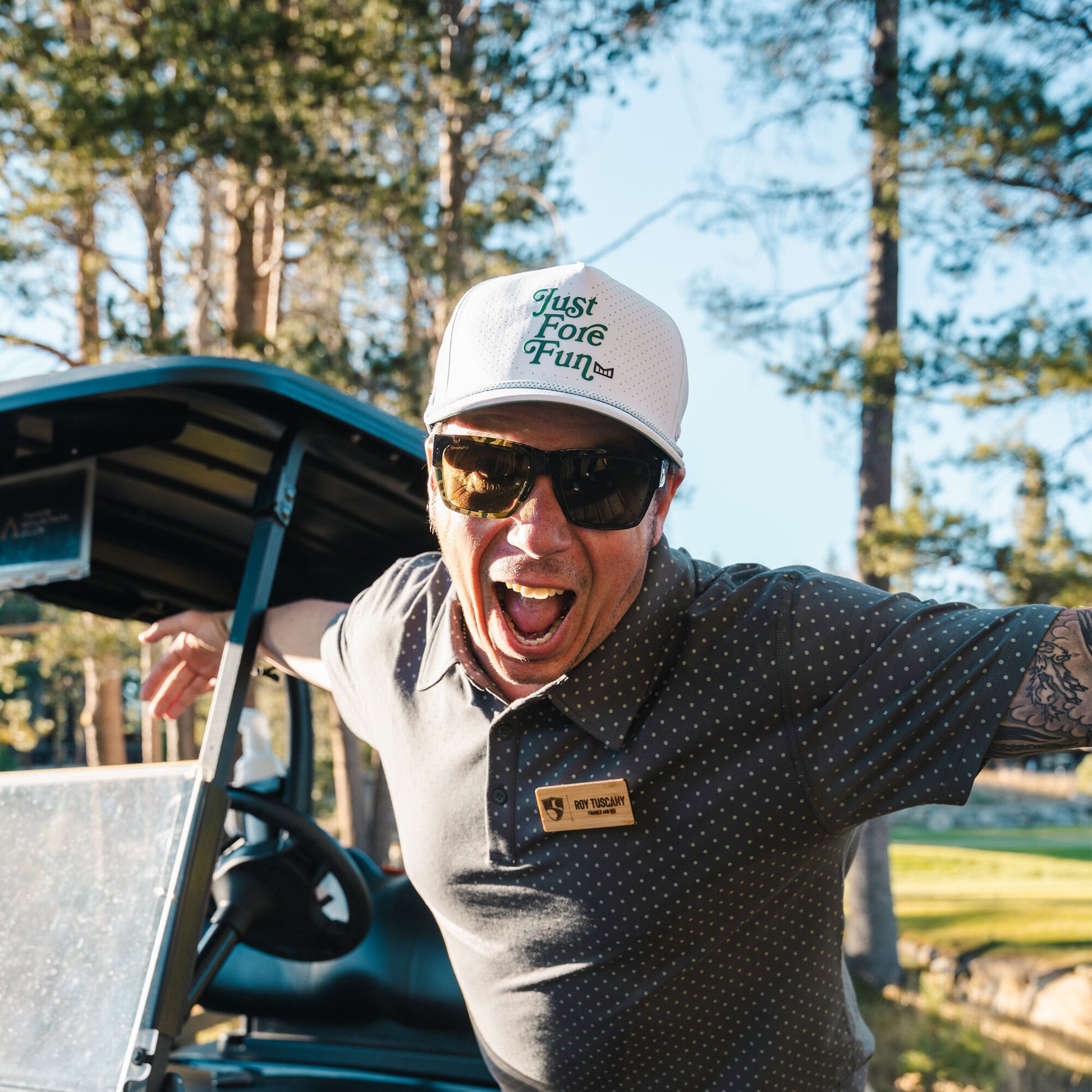 Lineup, Sunglasses + Rosewood Crystal | ChromaPop Polarized Brown