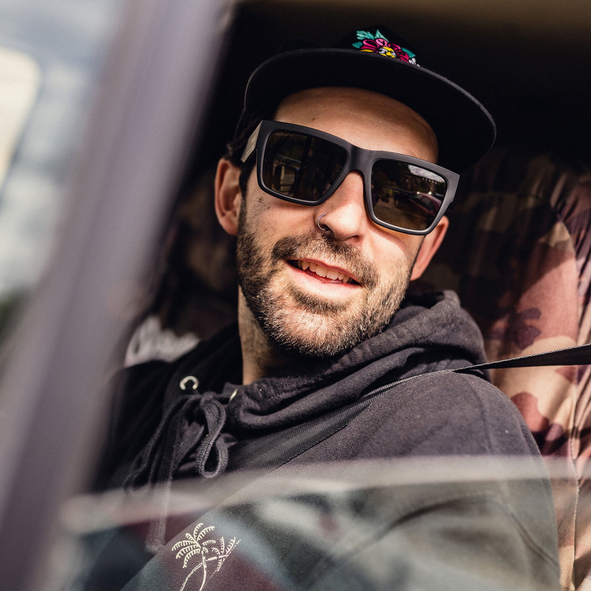 Lineup, Sunglasses + Rosewood Crystal | ChromaPop Polarized Brown