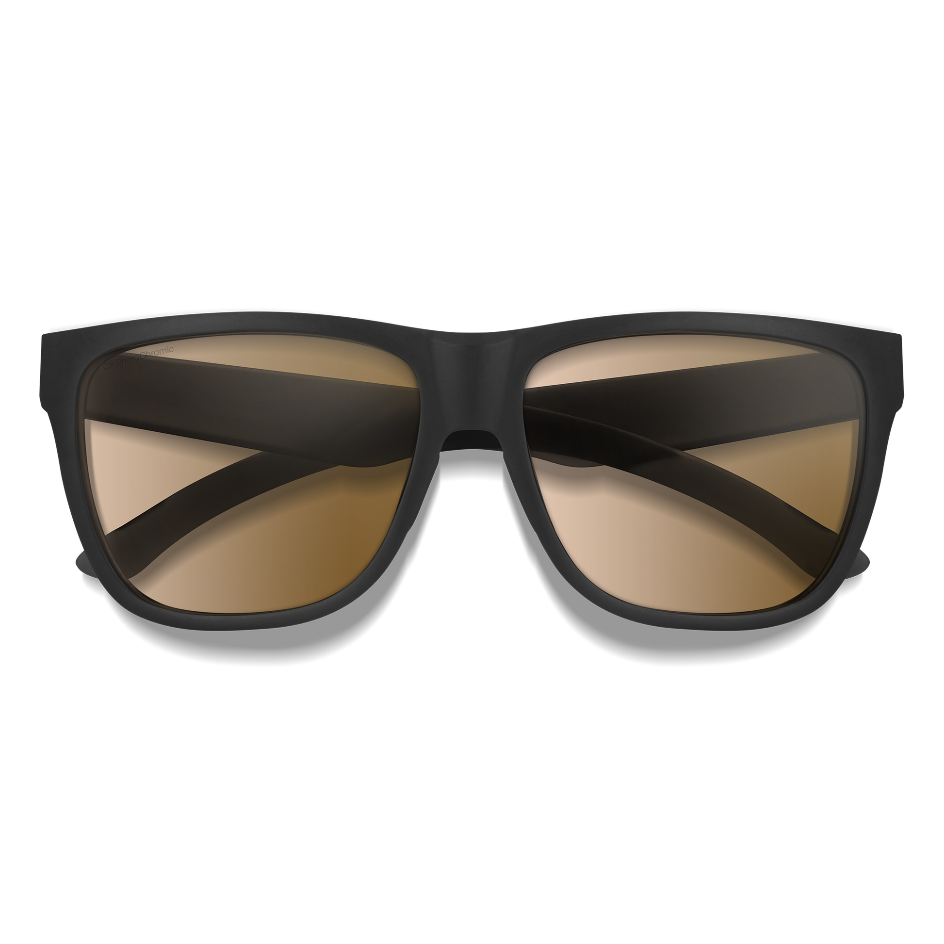 Lowdown XL 2, Sunglasses + Matte Black | ChromaPop Photochromic Brown
