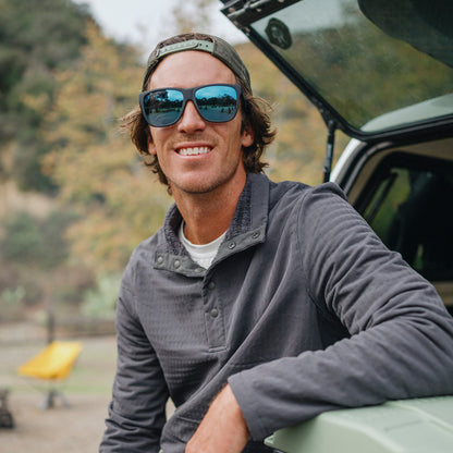 Lowdown XL 2, Sunglasses + Matte Black | ChromaPop Photochromic Brown