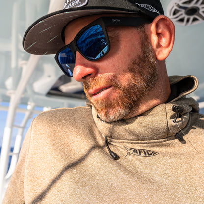 Lowdown 2, Sunglasses + Matte Black | ChromaPop Glass Polarized Blue Mirror