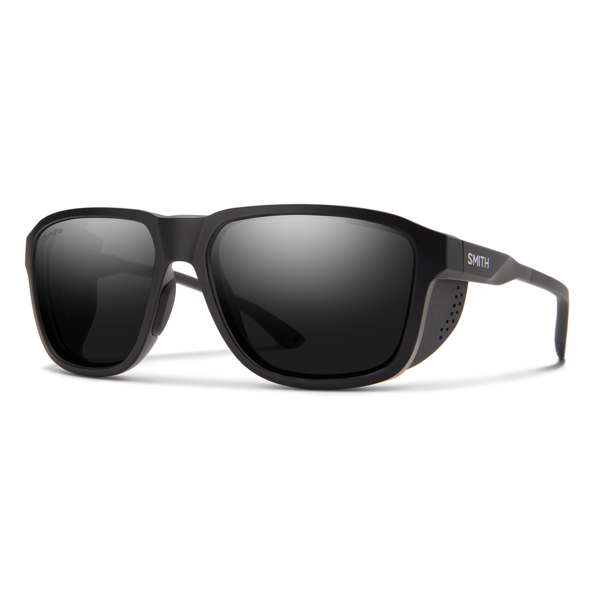 Embark, Sunglasses + Matte Black | ChromaPop Glacier Photochromic Copper Blue Mirror