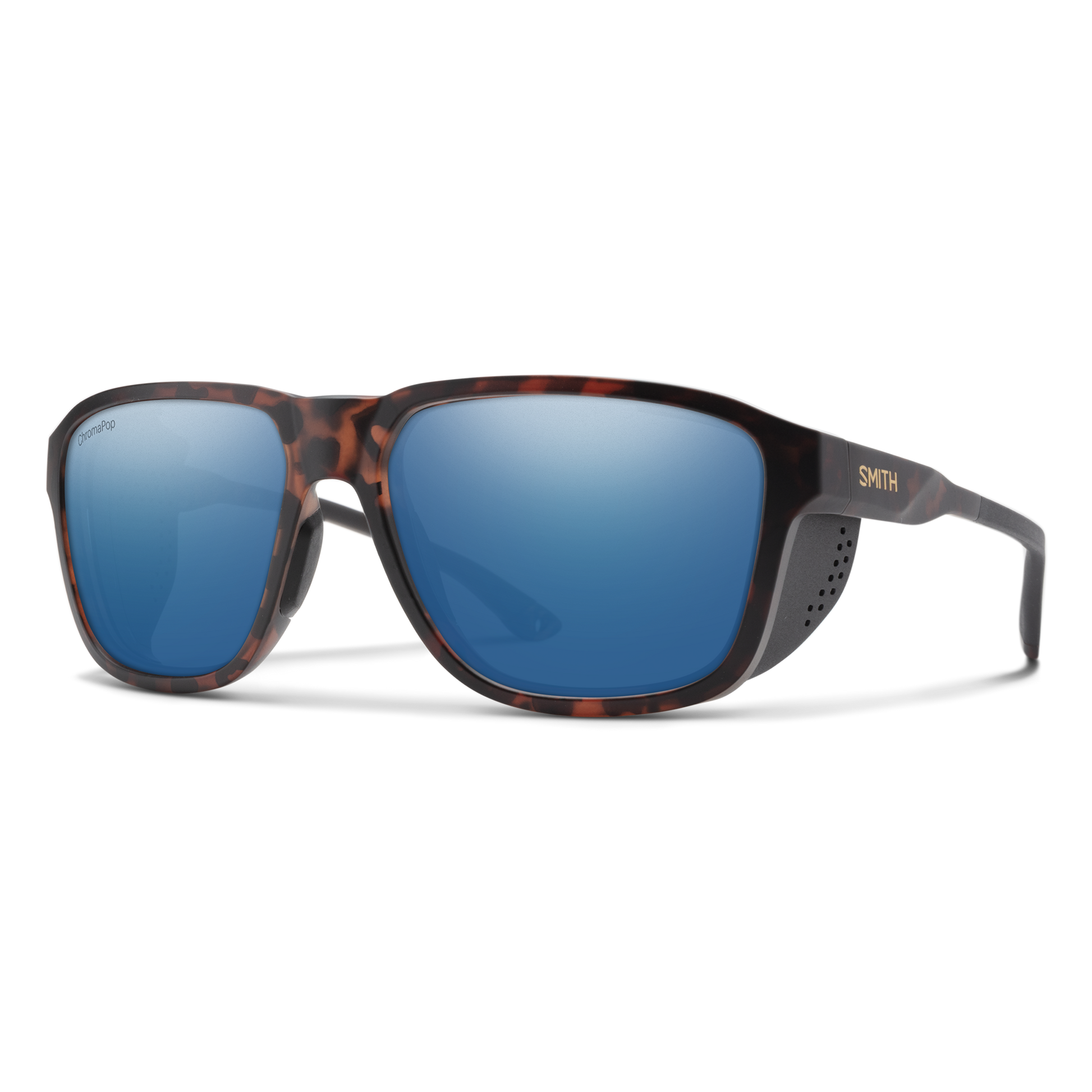 Embark, Sunglasses + Matte Black | ChromaPop Glacier Photochromic Copper Blue Mirror