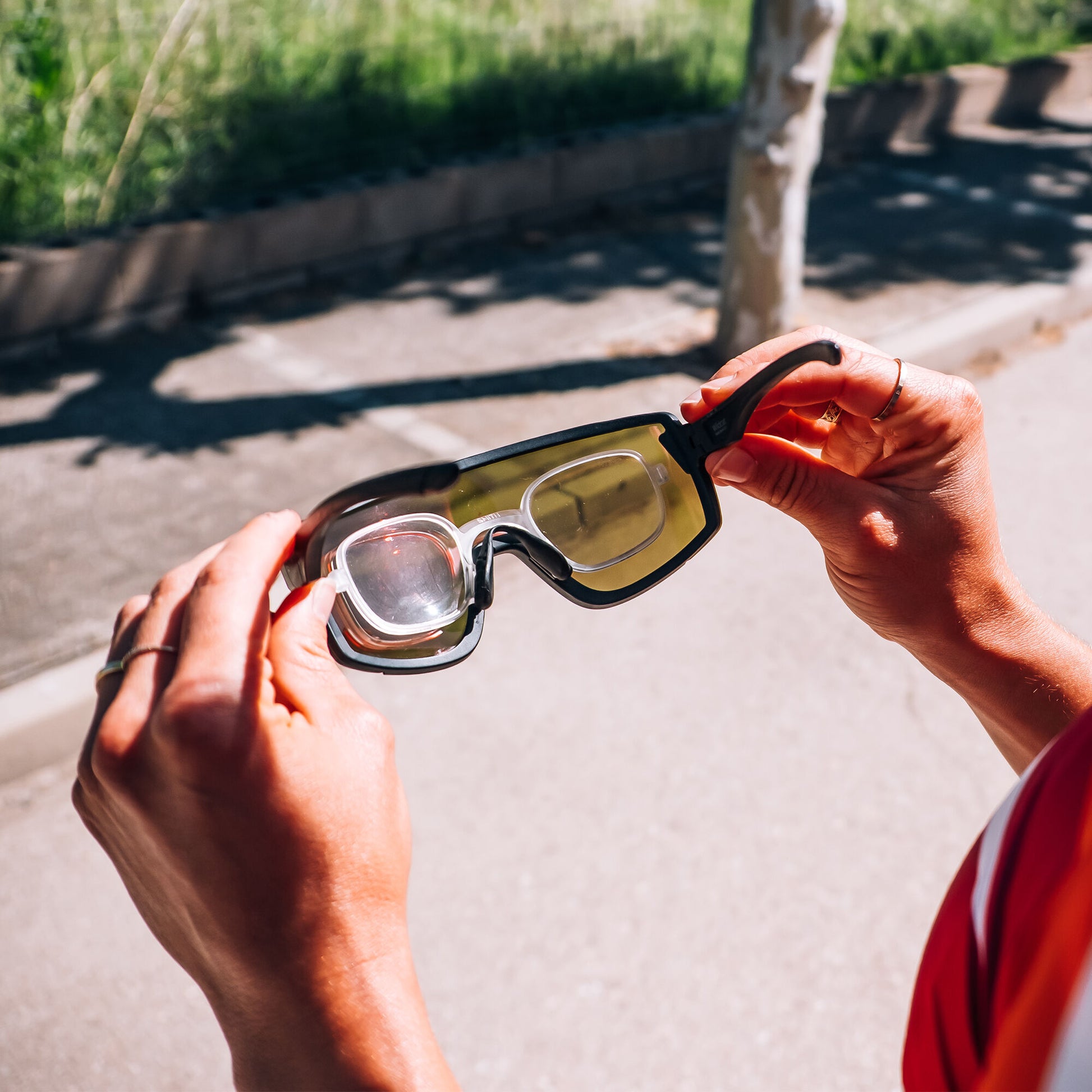 Adaptateur de lunettes de soleil à prescription ODS5, cristal mat