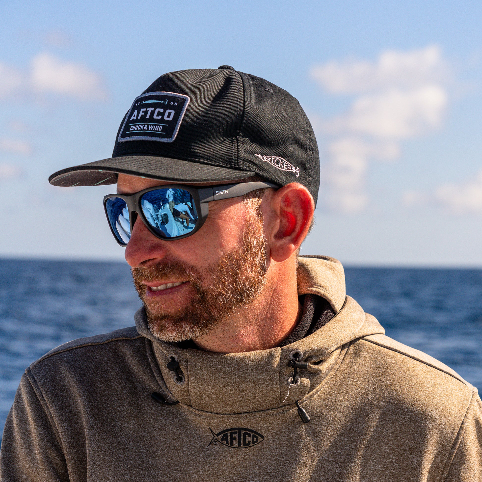 Outrigger RX, Prescription + Matte Black + ChromaPop Polarized Green Mirror