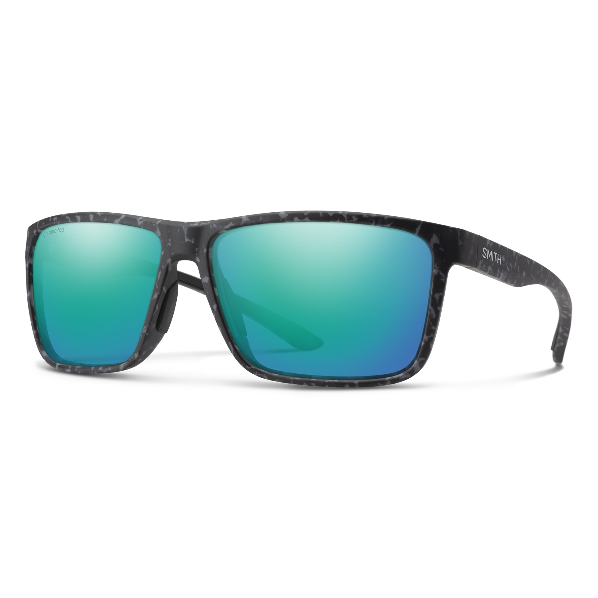 Riptide, Sunglasses + Matte Black | ChromaPop Glass Polarized Blue Mirror