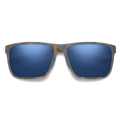 Riptide, Sunglasses + Matte Black | ChromaPop Glass Polarized Blue Mirror