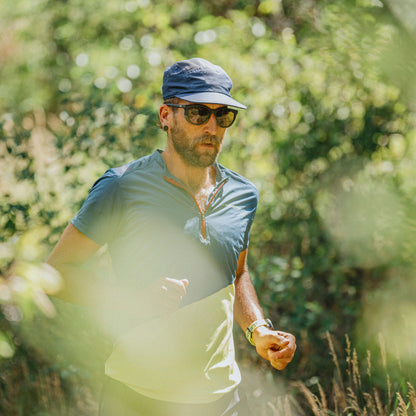 Seeker, Sunglasses + Matte Black | ChromaPop Photochromic Brown