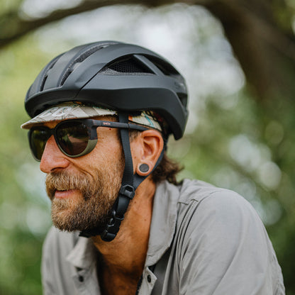 Seeker, Sunglasses + Matte Black | ChromaPop Photochromic Brown