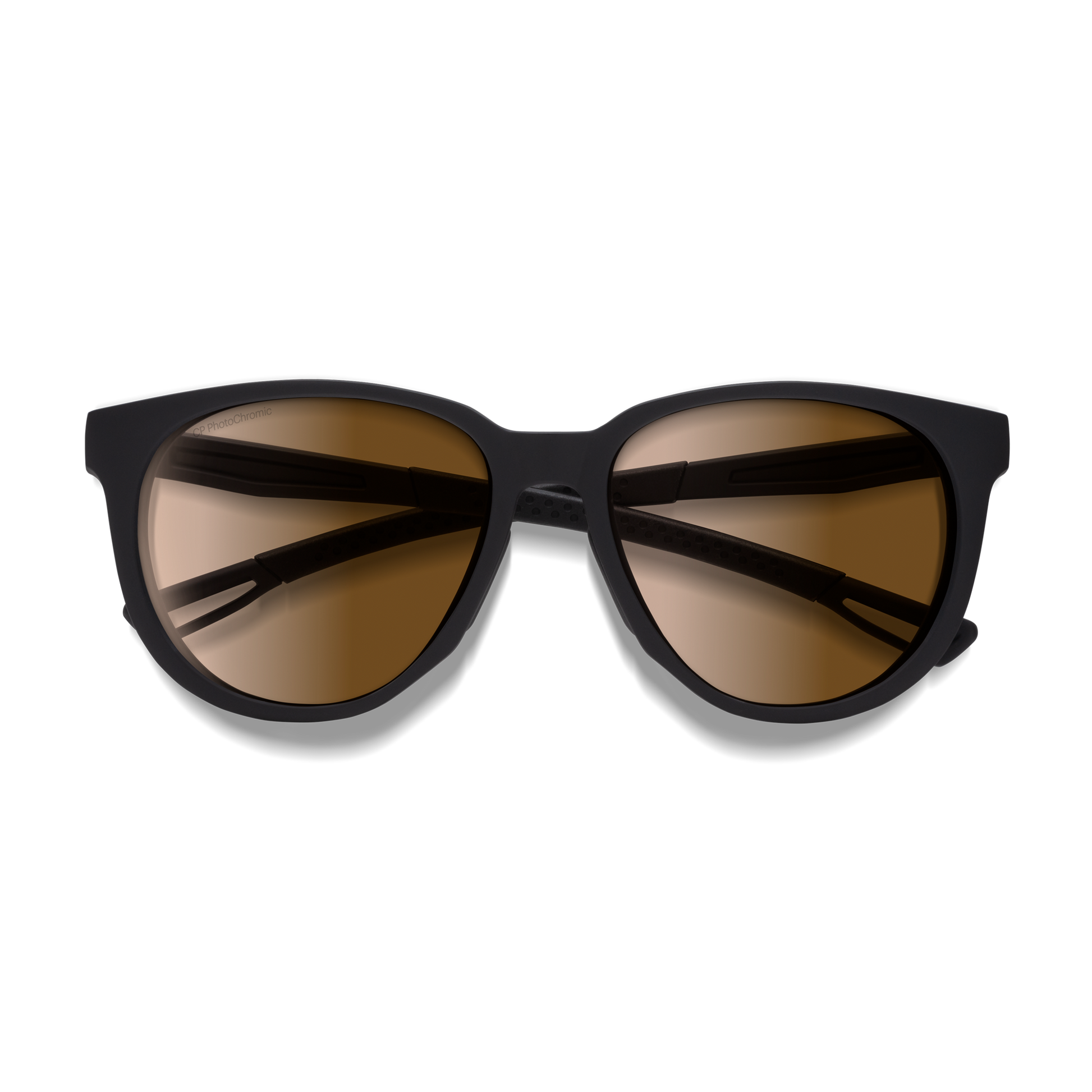 Seeker, Sunglasses + Matte Black | ChromaPop Photochromic Brown
