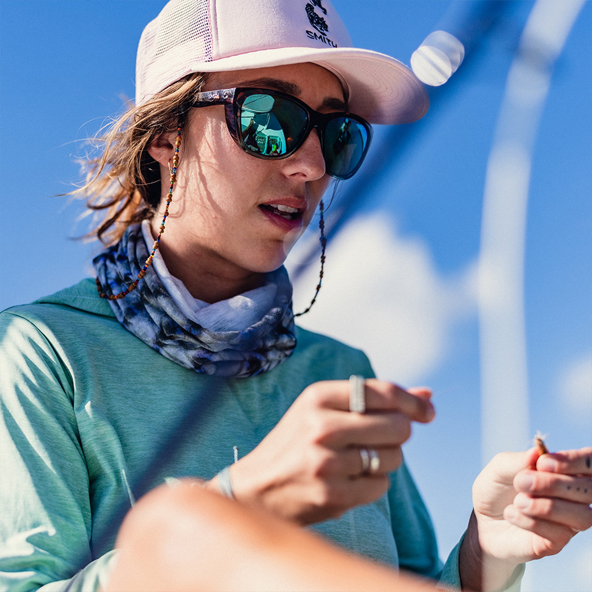 Shoal - Past Season, Matte Pacific Crystal | ChromaPop Glass Polarized Opal Mirror