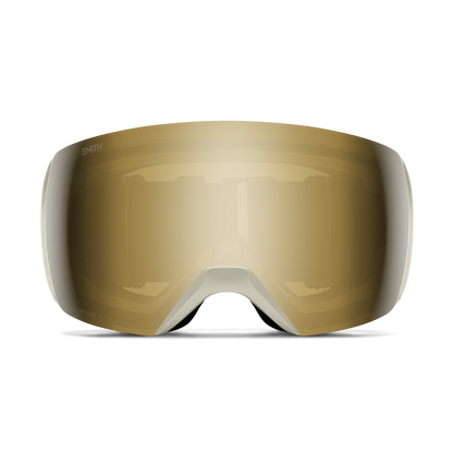 Skyline XL Low Bridge Fit - Past Season, Chalk  | ChromaPop Sun Black Gold Mirror