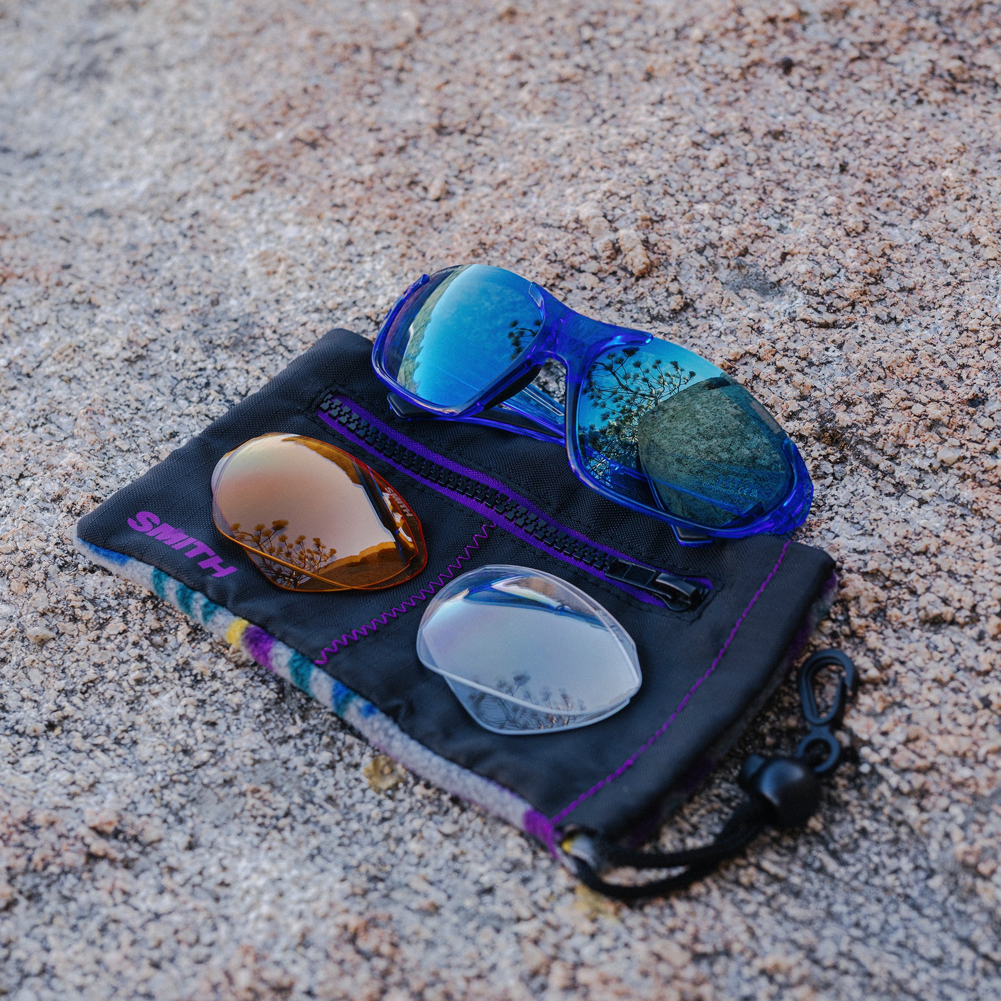 Sliders, Matte Meteorite Crystal | ChromaPop Low Light Rose Blue Mirror
