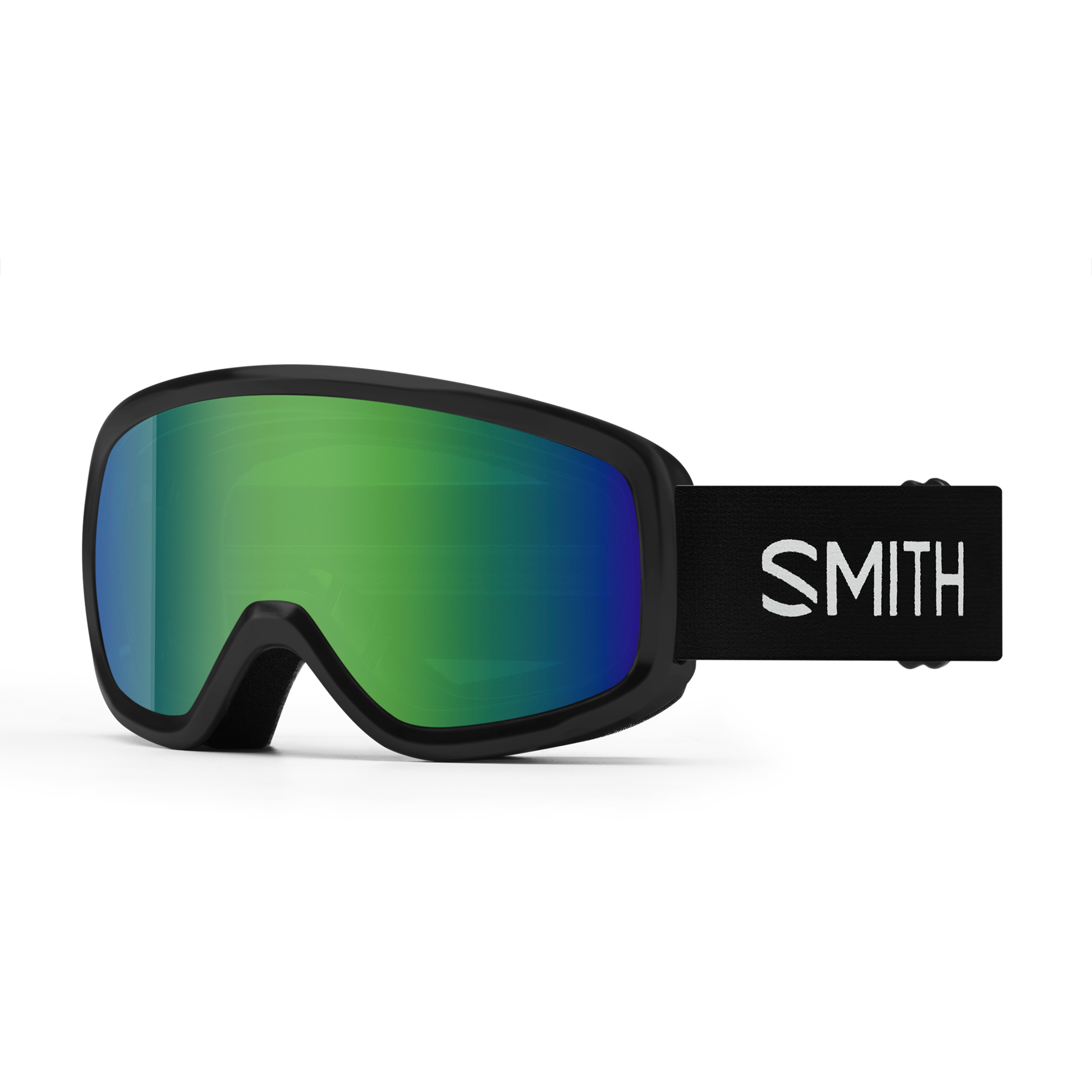 Snowday Low Bridge Fit - Past Season, Black | Green Sol-X Mirror