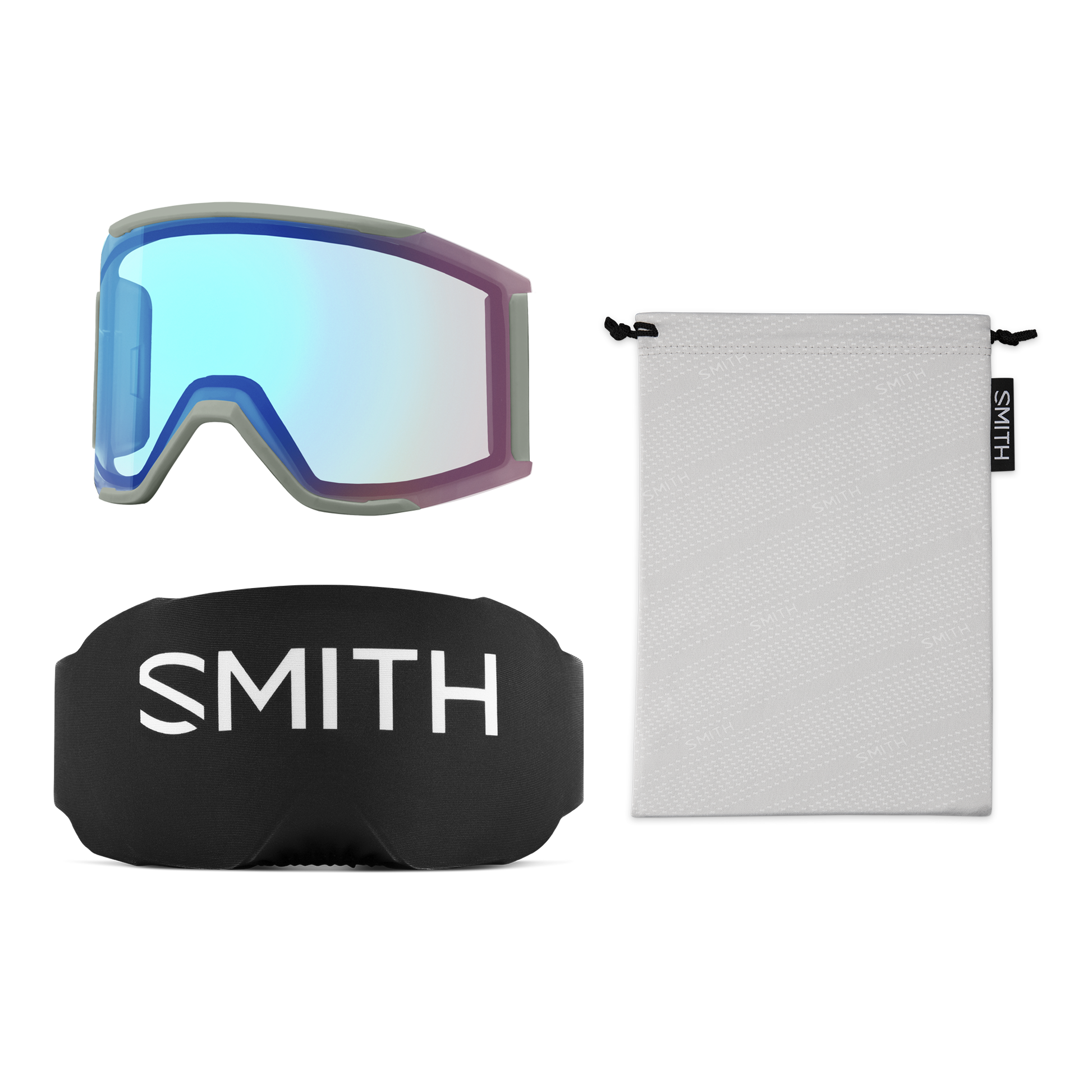 Squad MAG Low Bridge Fit, White Vapor | ChromaPop Everyday Rose Gold Mirror