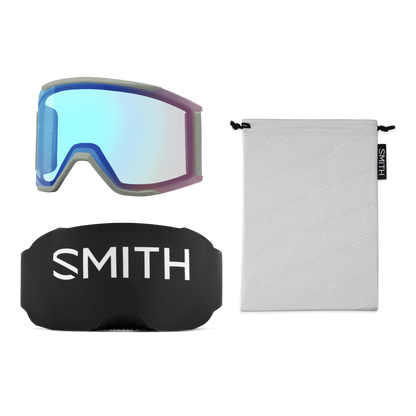 Squad MAG Low Bridge Fit, White Vapor | ChromaPop Everyday Rose Gold Mirror