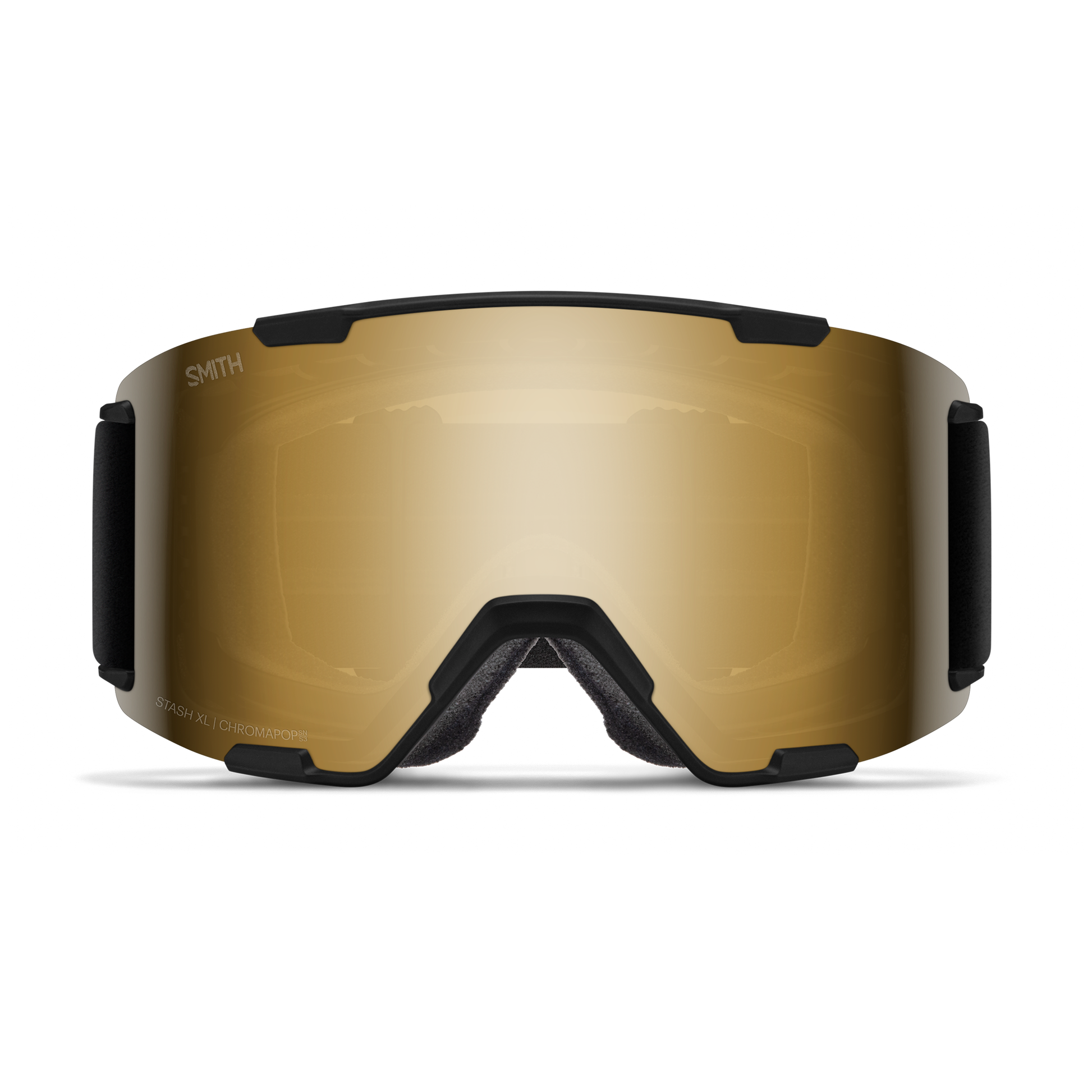 Stash XL Low Bridge Fit, Black | ChromaPop Sun Black Gold Mirror