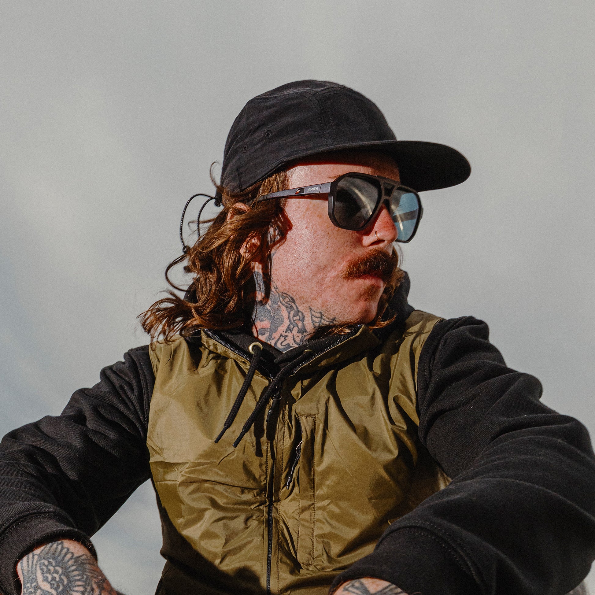 Truss, Sunglasses + Matte Olive Oil | ChromaPop Polarized Brown