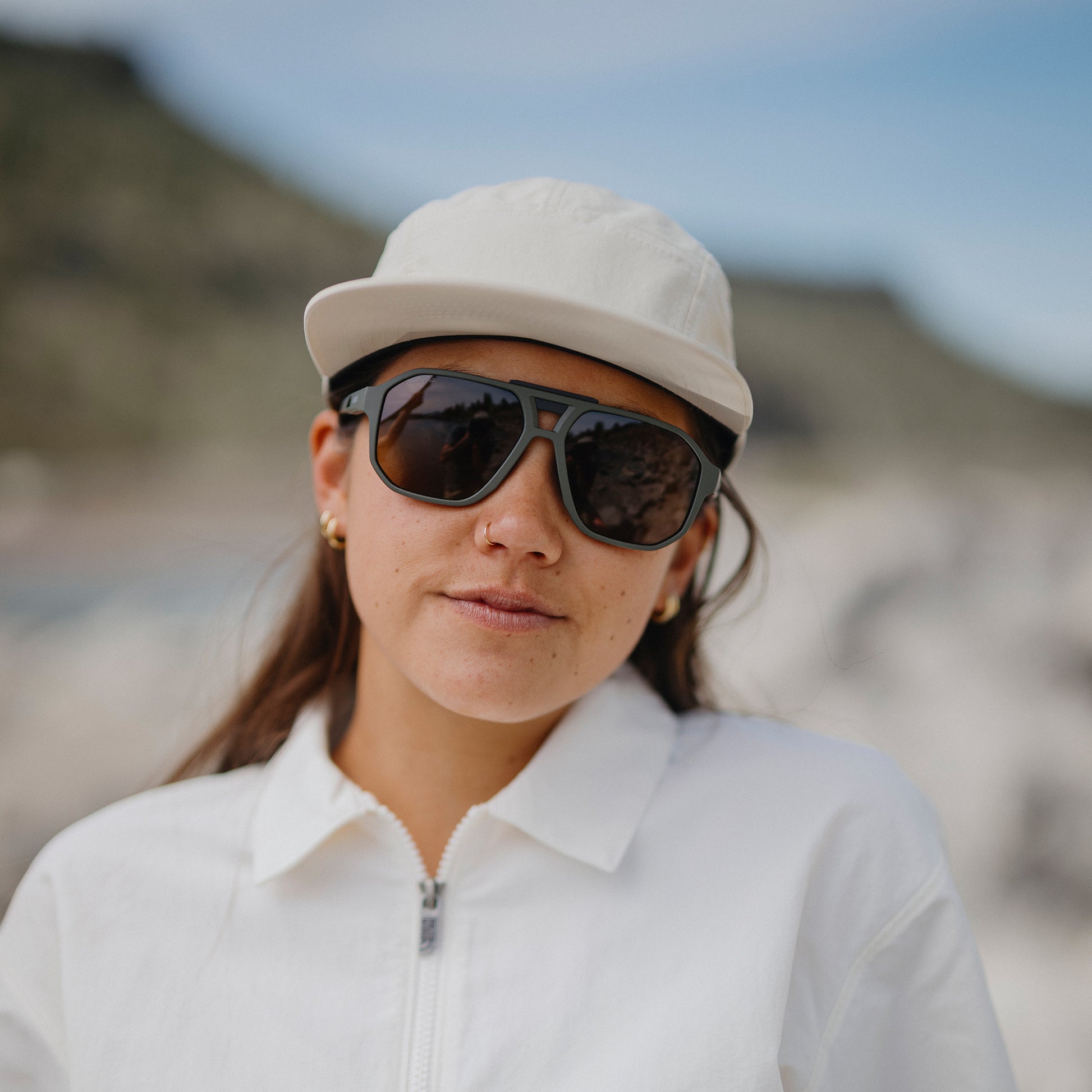 Truss, Sunglasses + Matte Olive Oil | ChromaPop Polarized Brown