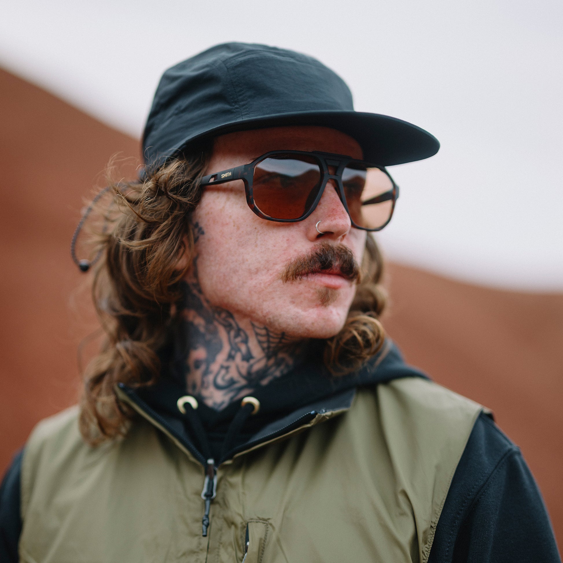 Truss, Sunglasses + Matte Olive Oil | ChromaPop Polarized Brown