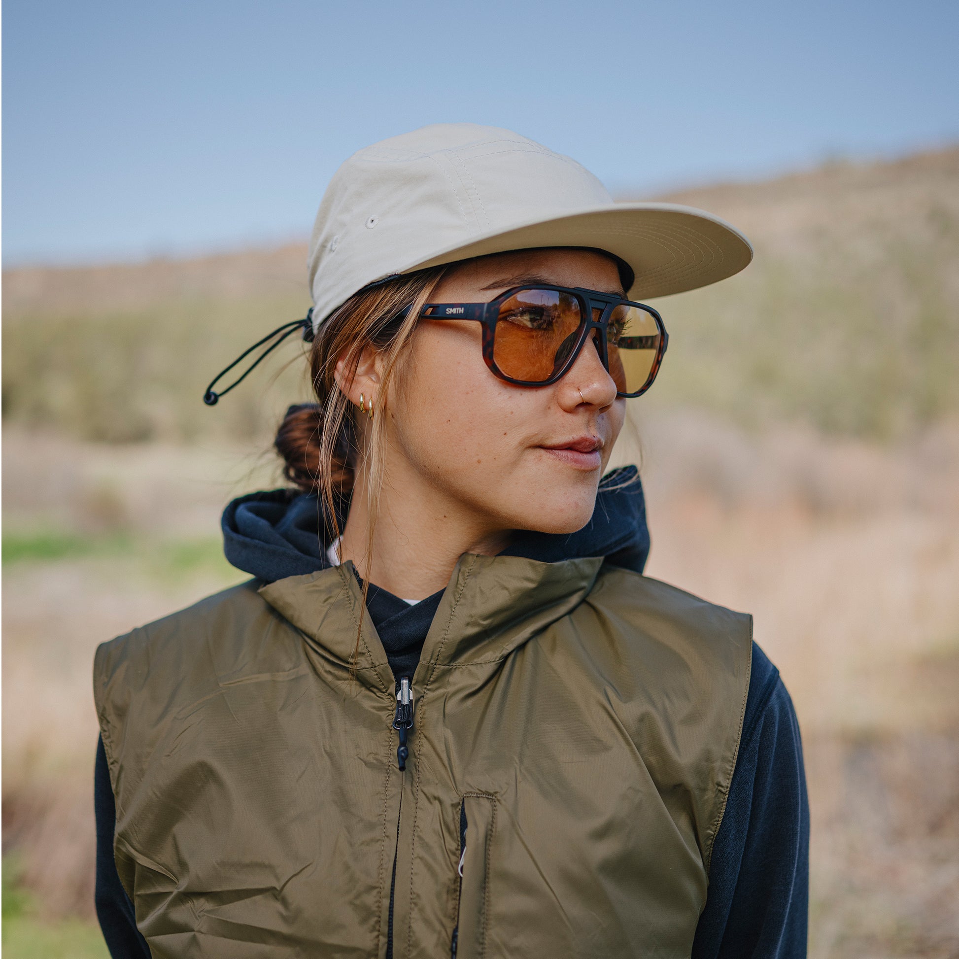 Truss, Sunglasses + Matte Olive Oil | ChromaPop Polarized Brown