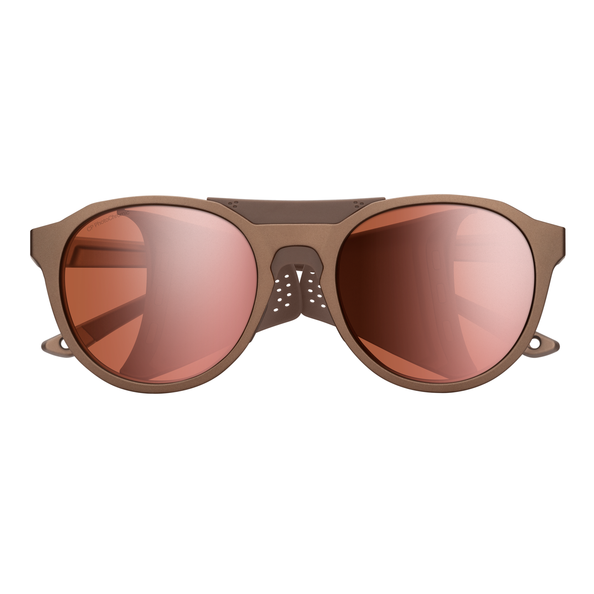 Venture, Sunglasses + Matte Gravy | ChromaPop Glacier Photochromic Copper Gold Mirror