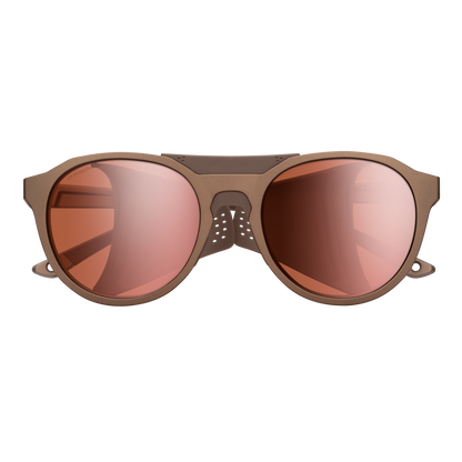 Venture, Sunglasses + Matte Gravy | ChromaPop Glacier Photochromic Copper Gold Mirror
