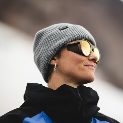 Venture, Sunglasses + Matte Gravy | ChromaPop Glacier Photochromic Copper Gold Mirror