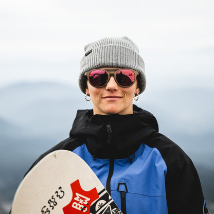 Venture, Sunglasses + Matte Gravy | ChromaPop Glacier Photochromic Copper Gold Mirror