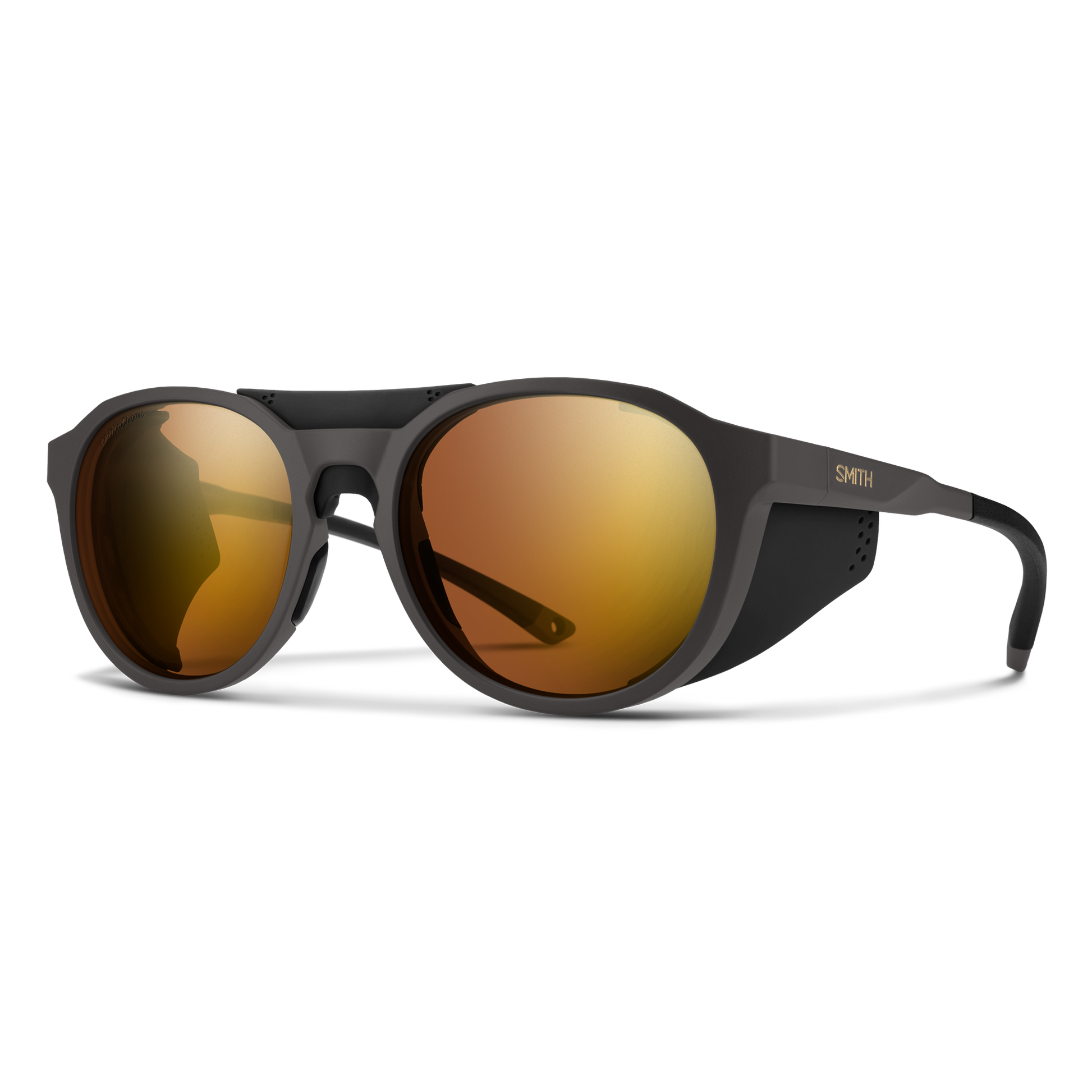 Venture, Sunglasses + Matte Gravy | ChromaPop Glacier Photochromic Copper Gold Mirror