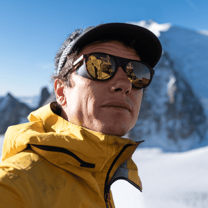 Venture, Sunglasses + Matte Gravy | ChromaPop Glacier Photochromic Copper Gold Mirror