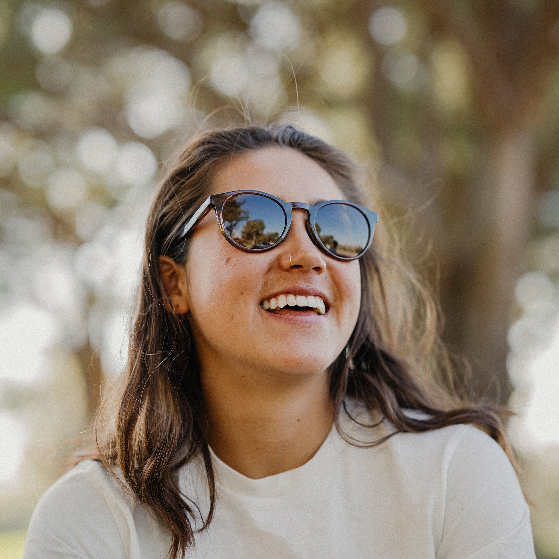 Westward, Sunglasses + Summit Crystal | ChromaPop Polarized Gray Green
