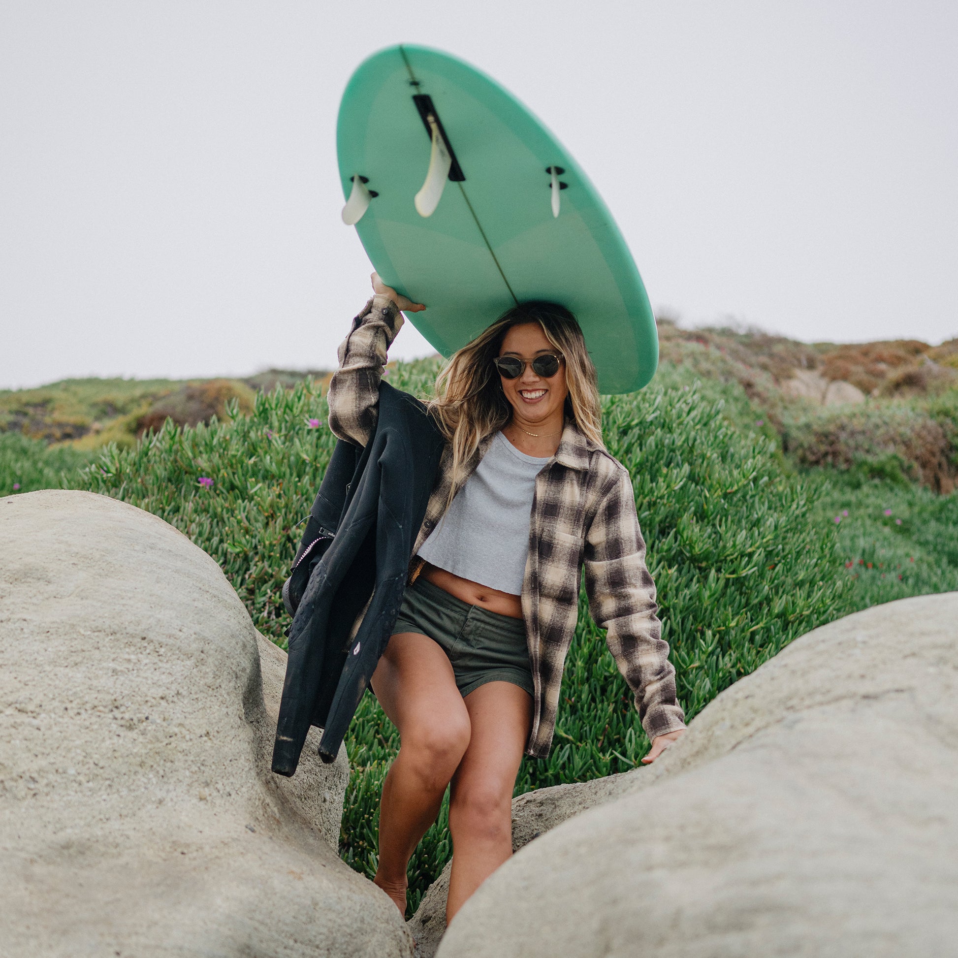 Westward, Sunglasses + Summit Crystal | ChromaPop Polarized Gray Green