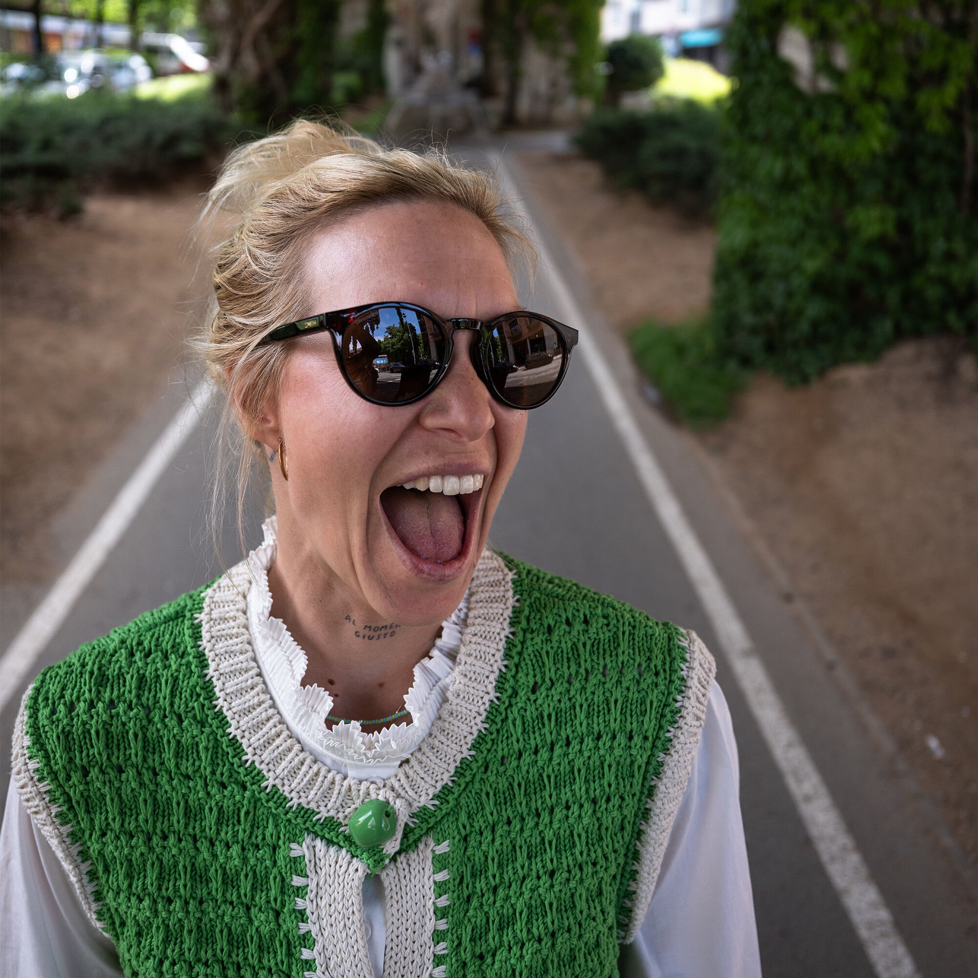 Westward, Sunglasses + Summit Crystal | ChromaPop Polarized Gray Green