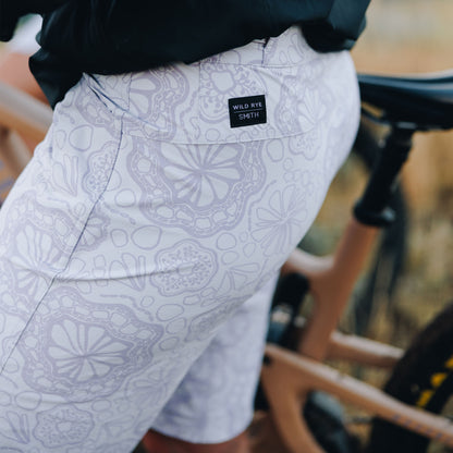 Frankie Bike Shorts, Lavender Roots + 2