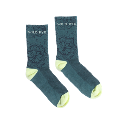 Wild Rye Bike Socks 6", Roots + S